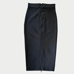 H&M Black Pencil Skirt with Full Zippered Back